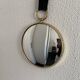 Vintage 1960s green witch's eye mirror - 20 x 67 cm