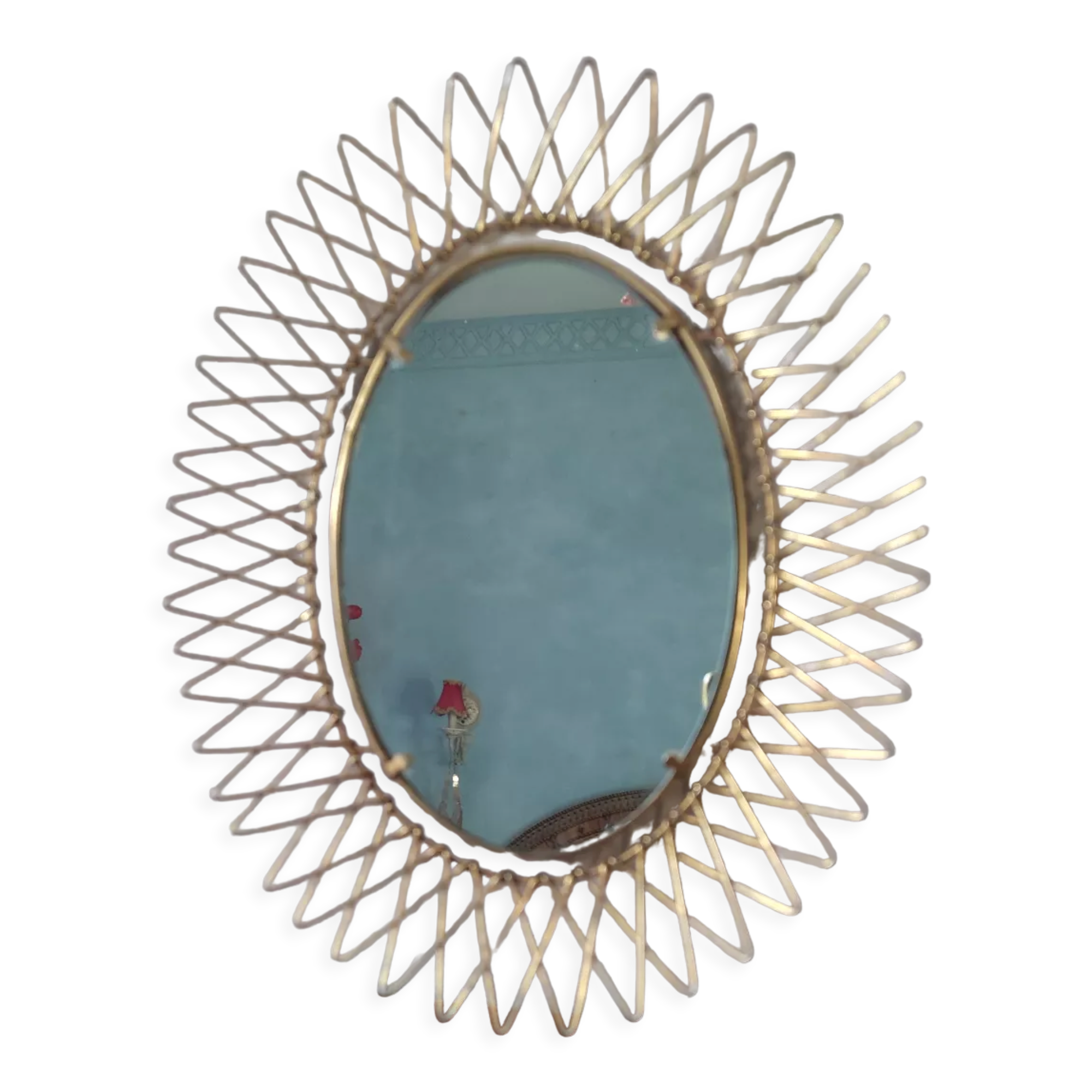 Retractable sun mirror, 34x27 cm