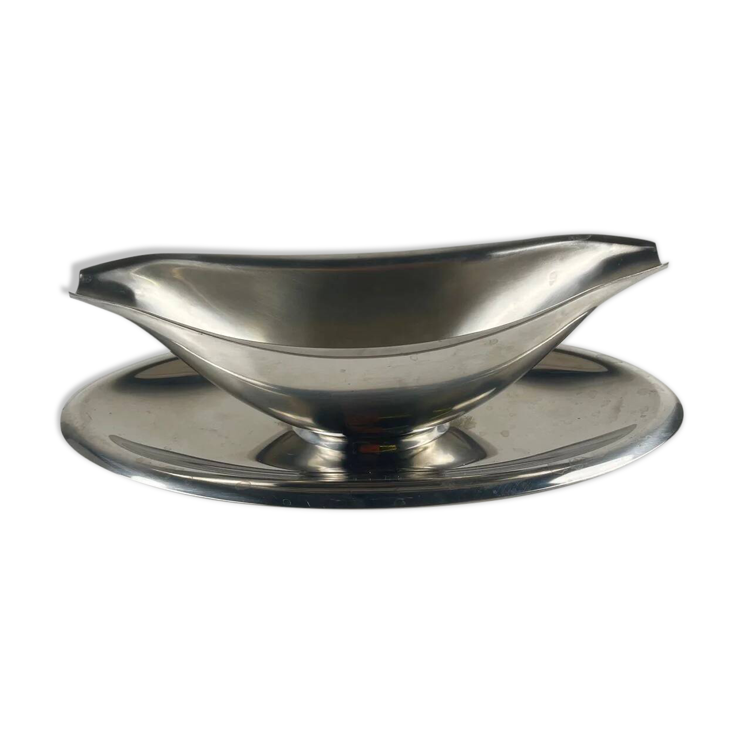 Letang Remy stainless steel sauce boat, 20th century