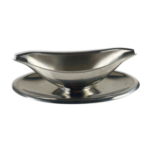 Saucière Letang Remy en inox, XXème s.