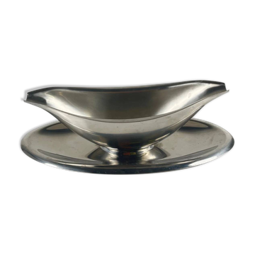 Letang Remy stainless steel sauce boat, 20th century