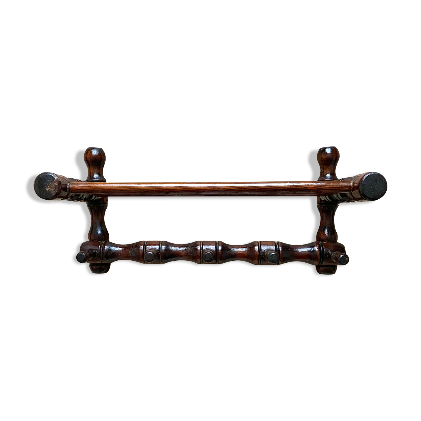 Vintage wall coat rack