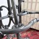 Art Nouveau cast iron coat rack