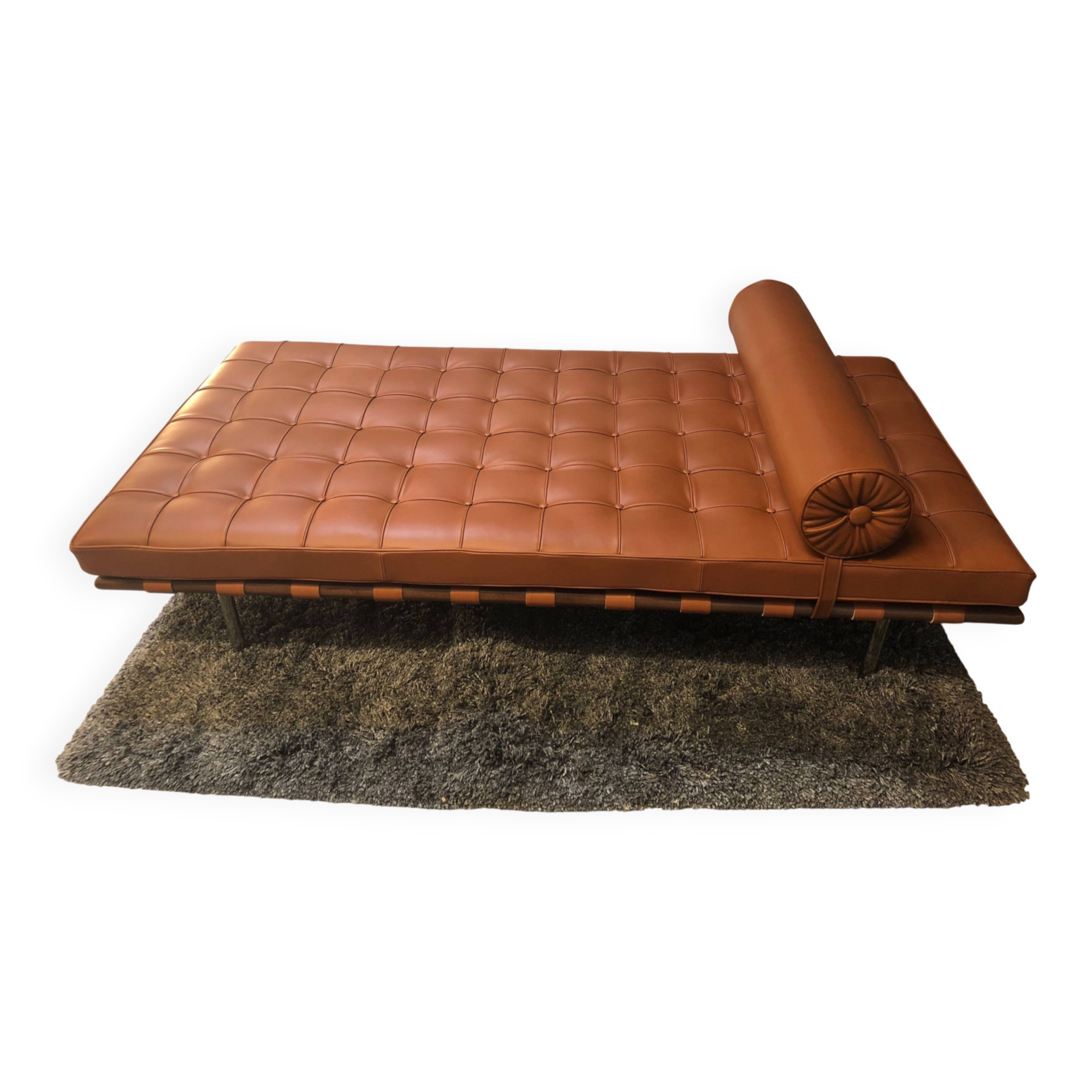 knoll daybed  cuir cognac