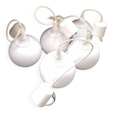 Ensemble de 5 suspensions opaline.