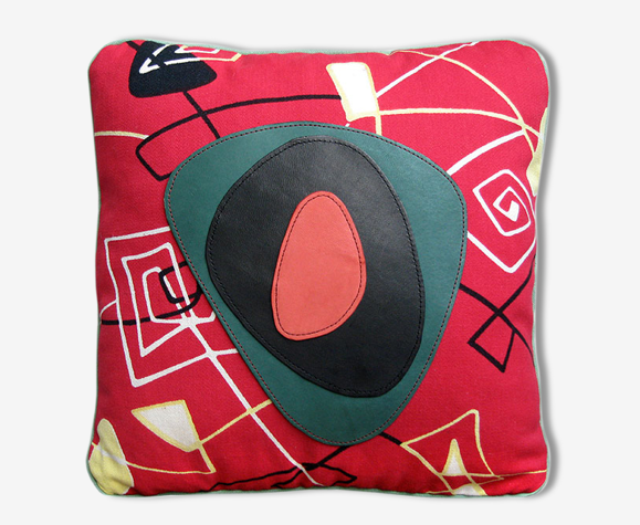Coussin tissu vintage "Calder"