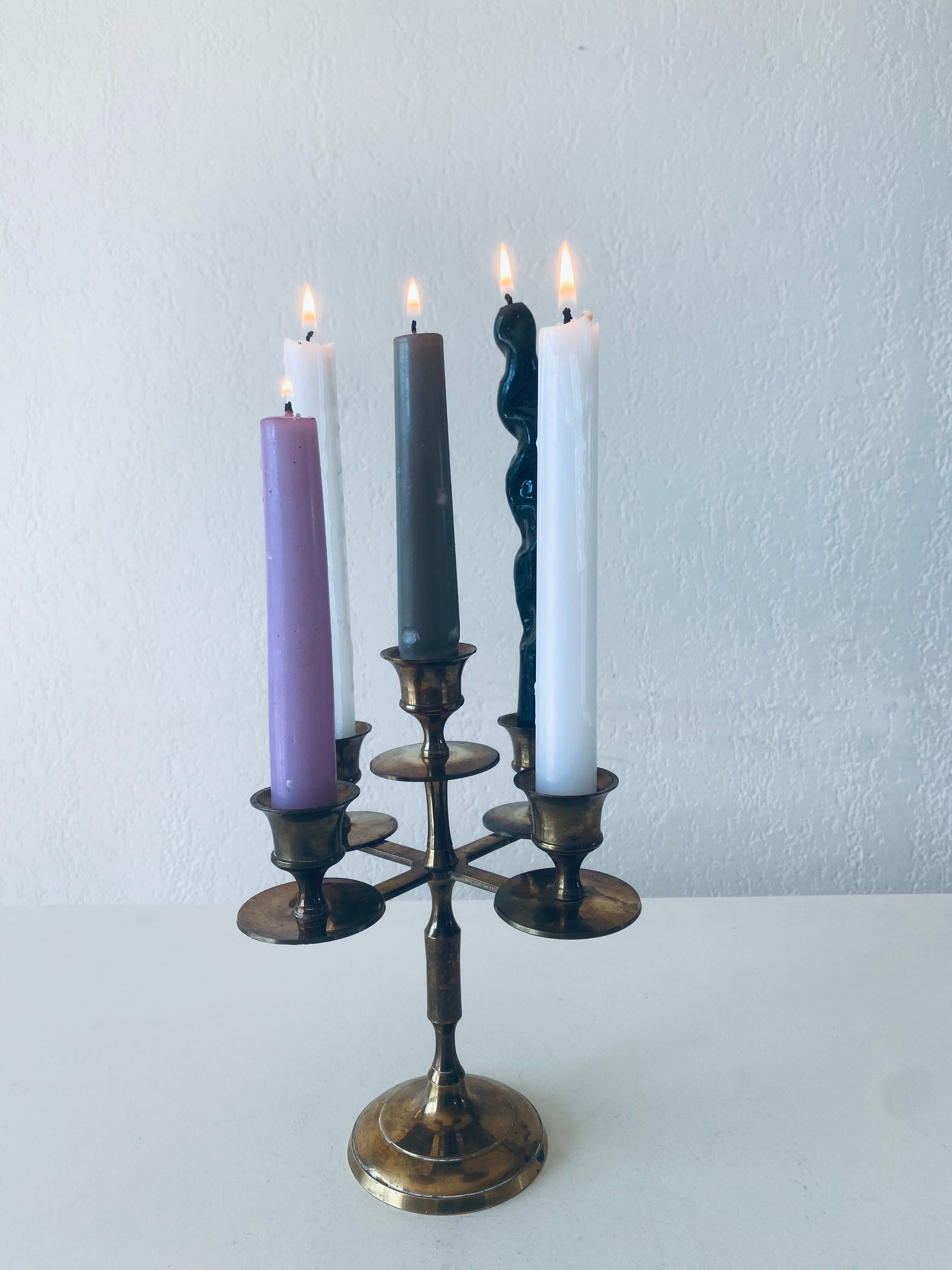 Vintage 5-spoke chandelier