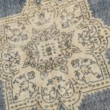 6x10 Navy Blue Turkish Vintage Rug, 193x315Cm