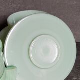 Four Art-Deco opaline cups