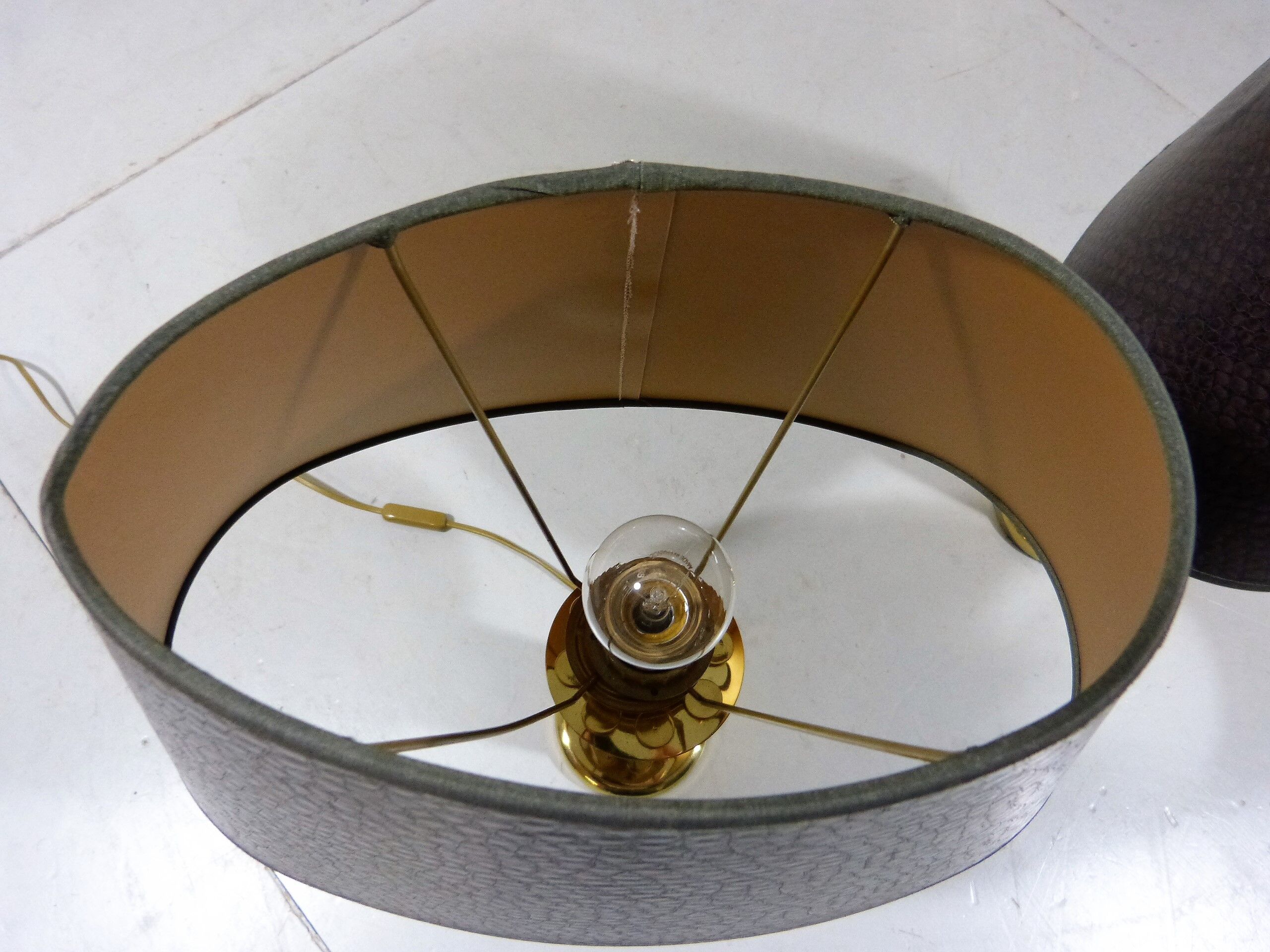 Brass table lamps, set of 2, 1960’s