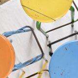 Set of 6 industrial high stools