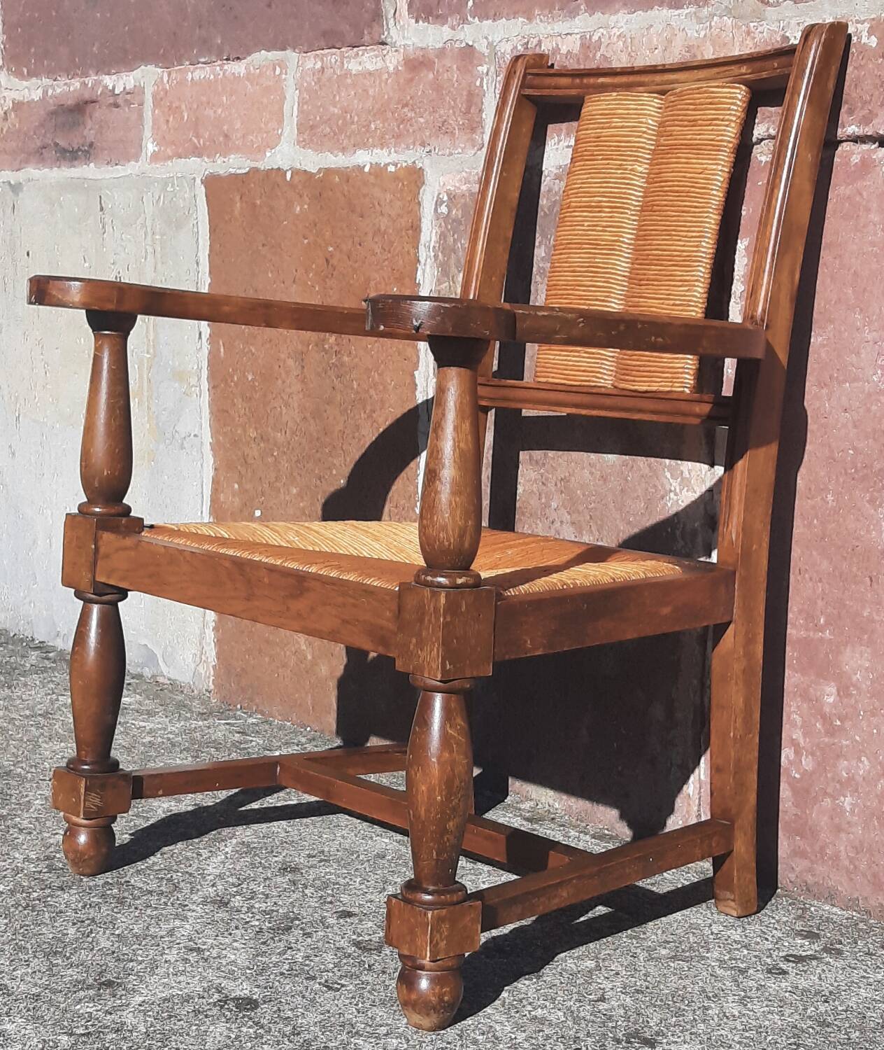 Straw chair (seat and backrest)