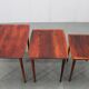 Mid-century Danish nesting tables in solid wood and veneer, 1960s