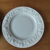 Lot de 2 assiettes porcelaine Limoges décor Riviera