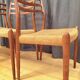 Set of three chairs, model 78, designed by Neils O. Möller, JL Møllers Møbe.