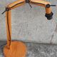 Articulated wooden lamp