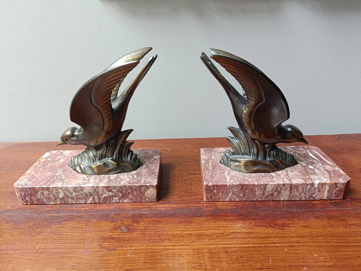 Art Deco Bird Bookends