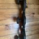 Wooden wall coat rack