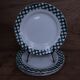 4 dessert plates Sarreguemines and Digoin Scottish