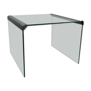 Italian glass coffee table by Pierangelo
