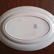 Oval ironstone dish "Compiègne" K&G Lunéville
