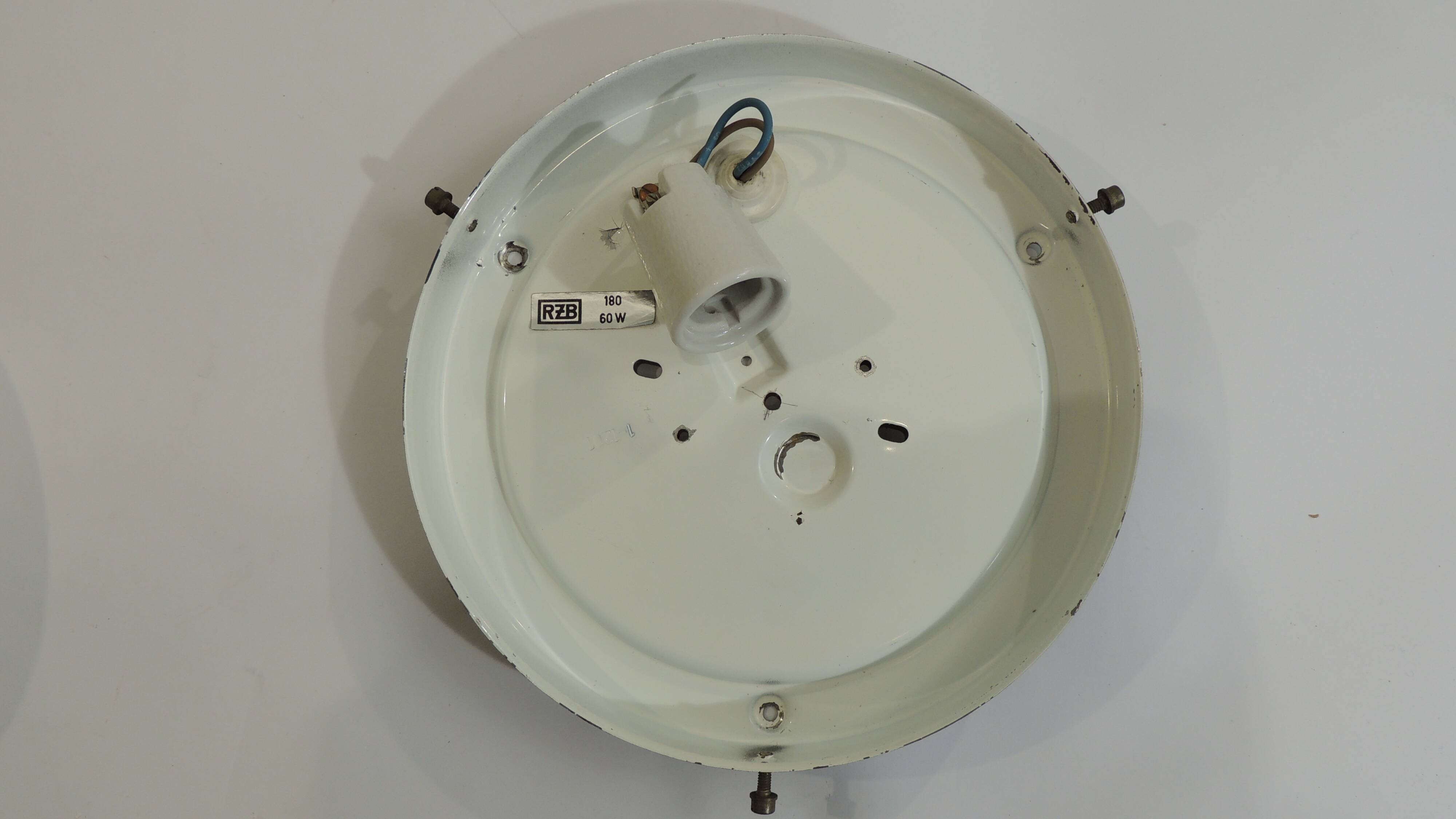 Vintage RZB ceiling light with bubble glass from the 1970s – Industrial wall light