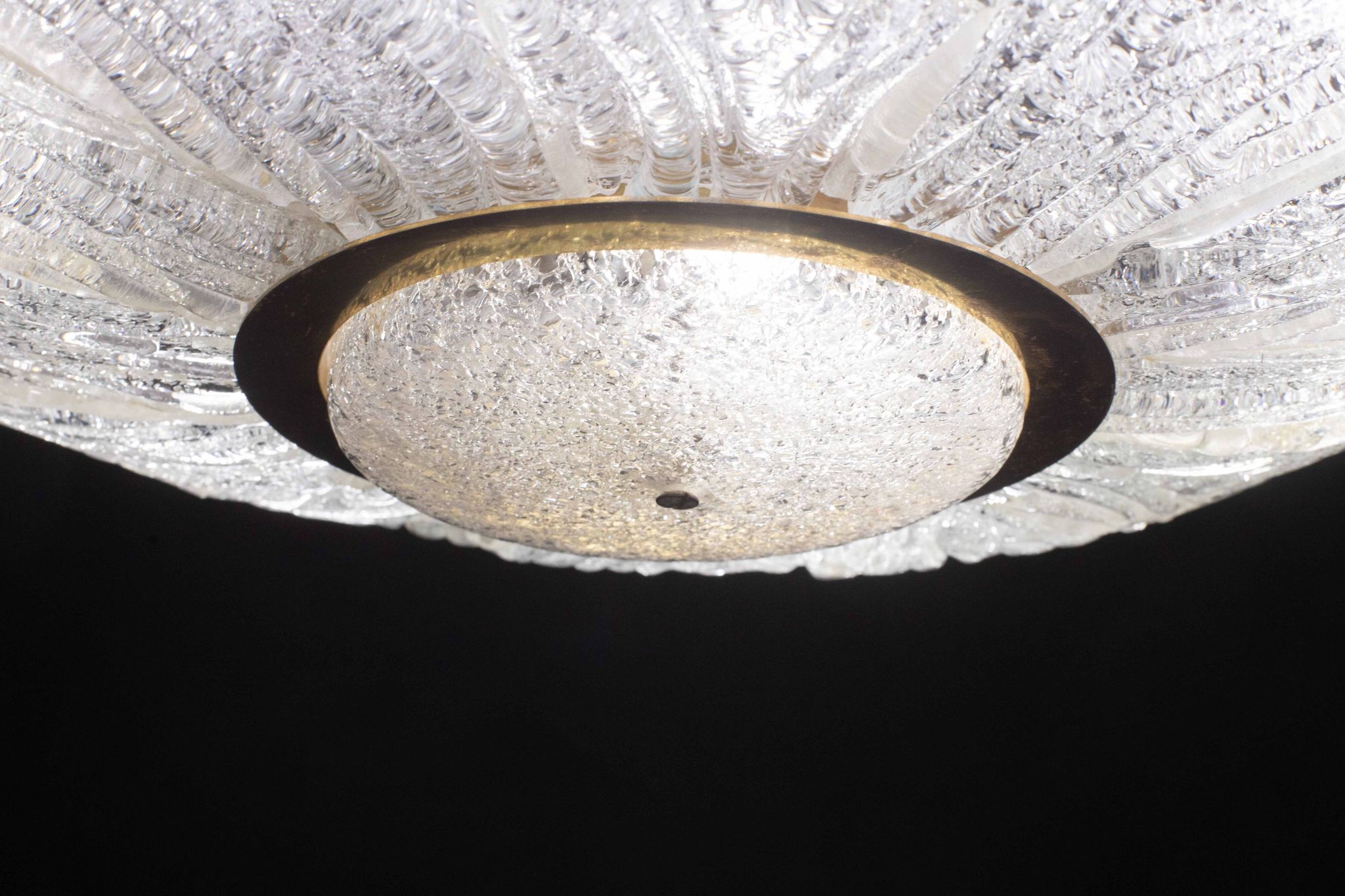 Luxurious Murano glass ceiling lamp model Royal by Barovier e Toso, 1970s
