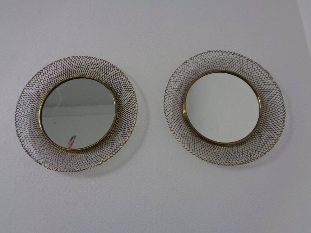 Brass Mirrors, 1960s, Set of 2