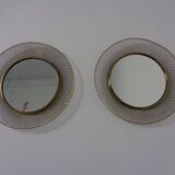 Brass Mirrors, 1960s, Set of 2