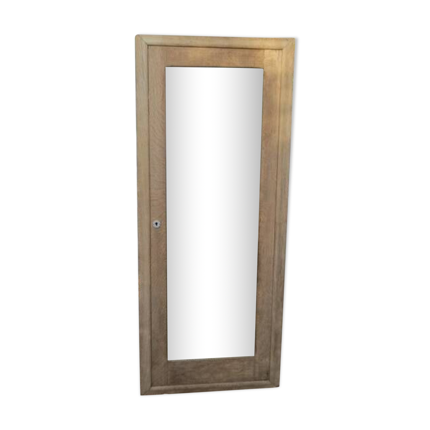Beveled mirror door solid wood frame air-gummed cupboard