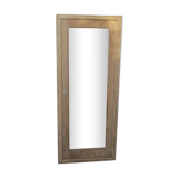 Beveled mirror door solid wood frame air-gummed cupboard