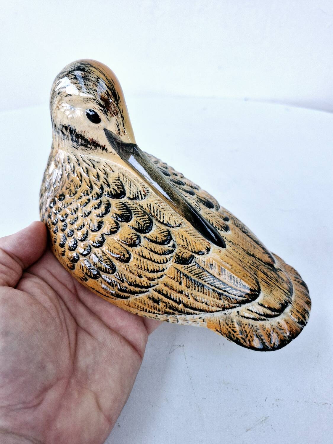 Vintage Earthenware Terrine Michel Caugant Woodcock