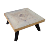 Square coffee table with triangles