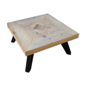 Square coffee table with triangles