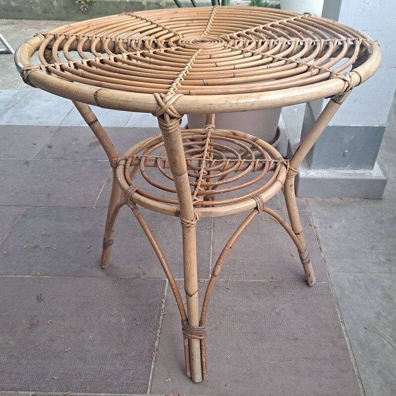 Mid century italian bamboo design table