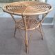 Table d'appoint italienne en bambou du milieu du siècle