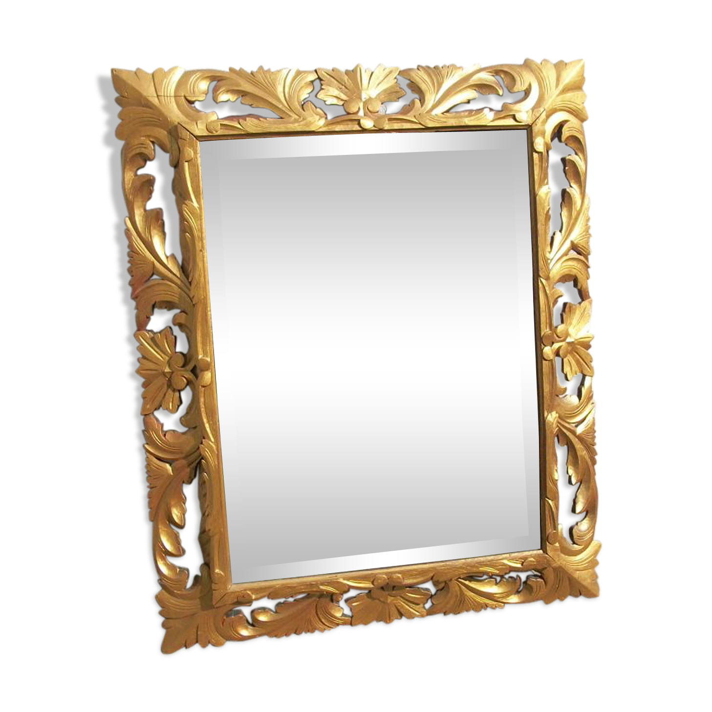 Golden oak mirror - 112x91cm