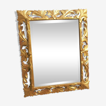 Golden oak mirror - 112x91cm