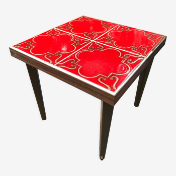 Vintage tiled square coffee table 60s/70s