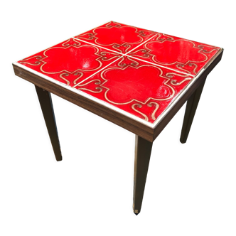 Vintage tiled square coffee table 60s/70s