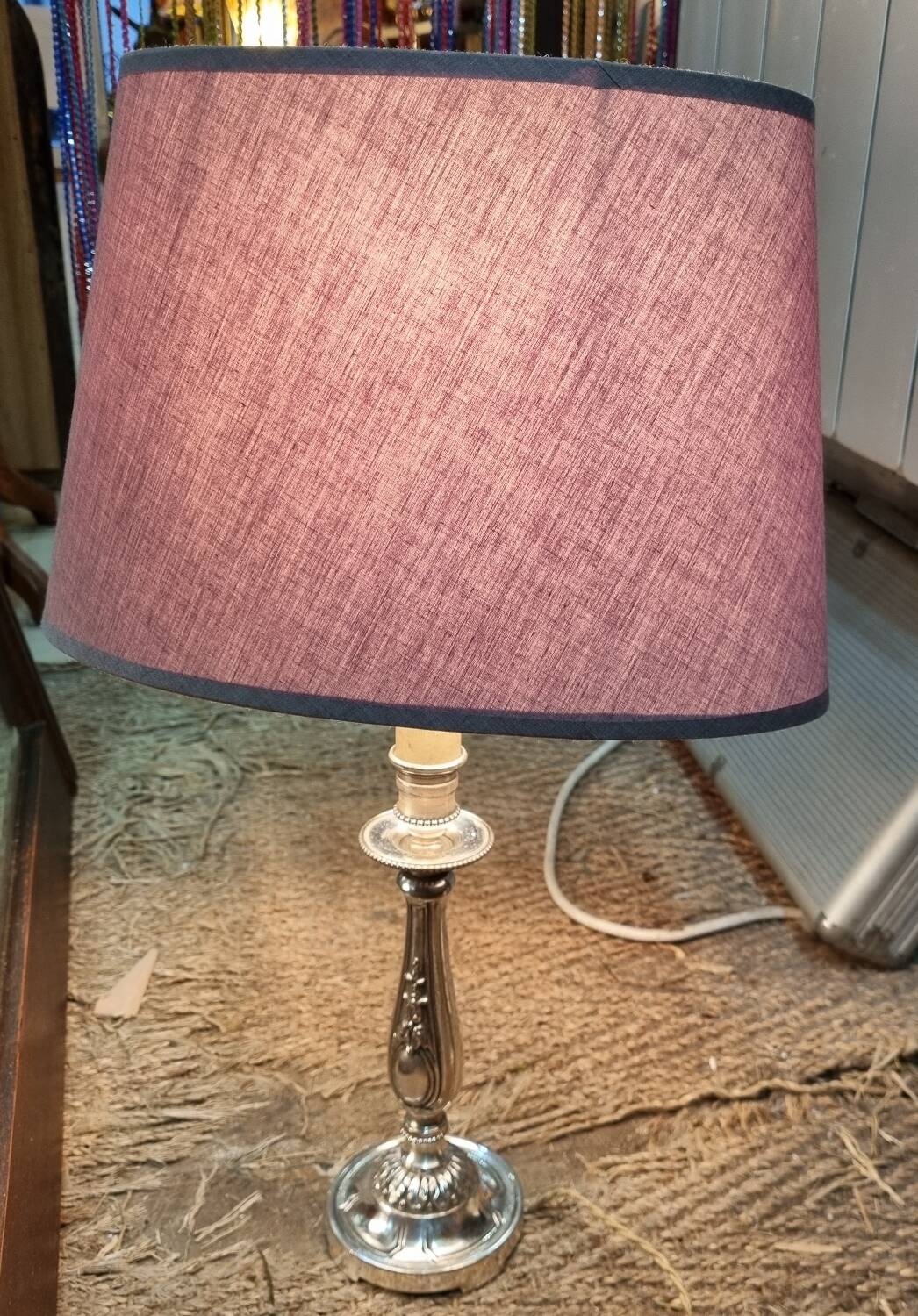 Silver metal lamp 1930