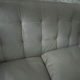 Two sofas Cuir Roche Bobois Gray