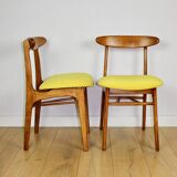 Hałas vintage chairs yellow vintage - set of 4 - great set