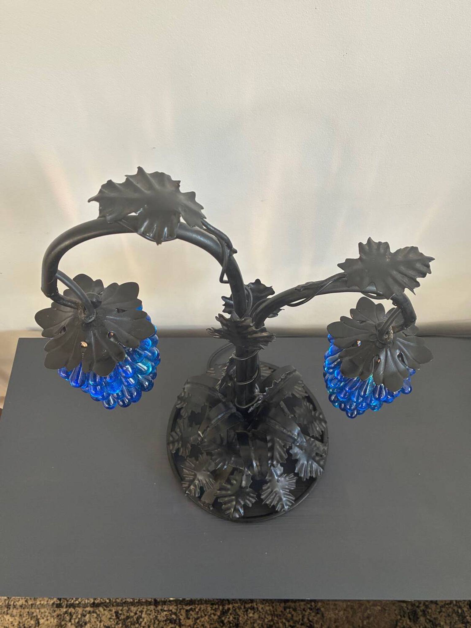 Grande lampe à poser Murano, grappe de raisins