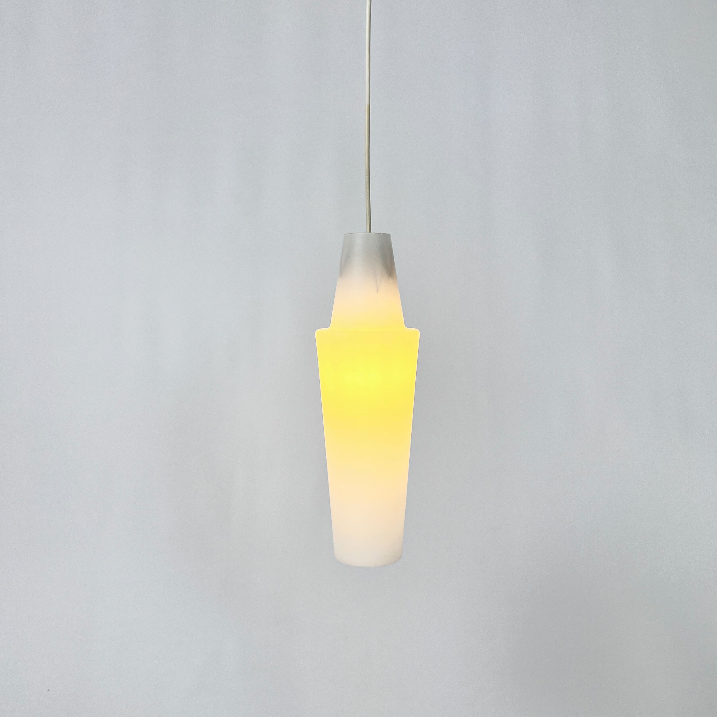 Set of 2 Mid Century Opaline Glass Chalices, 1960