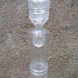 Large moulded glass carafe