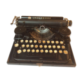 Typewriter Underwood portable Elliott - Fisher 3 Bank