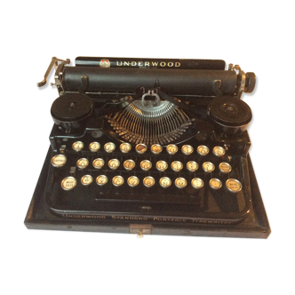 Machine à écrire ancienne Underwood portable Elliott-Fisher 3 Bank