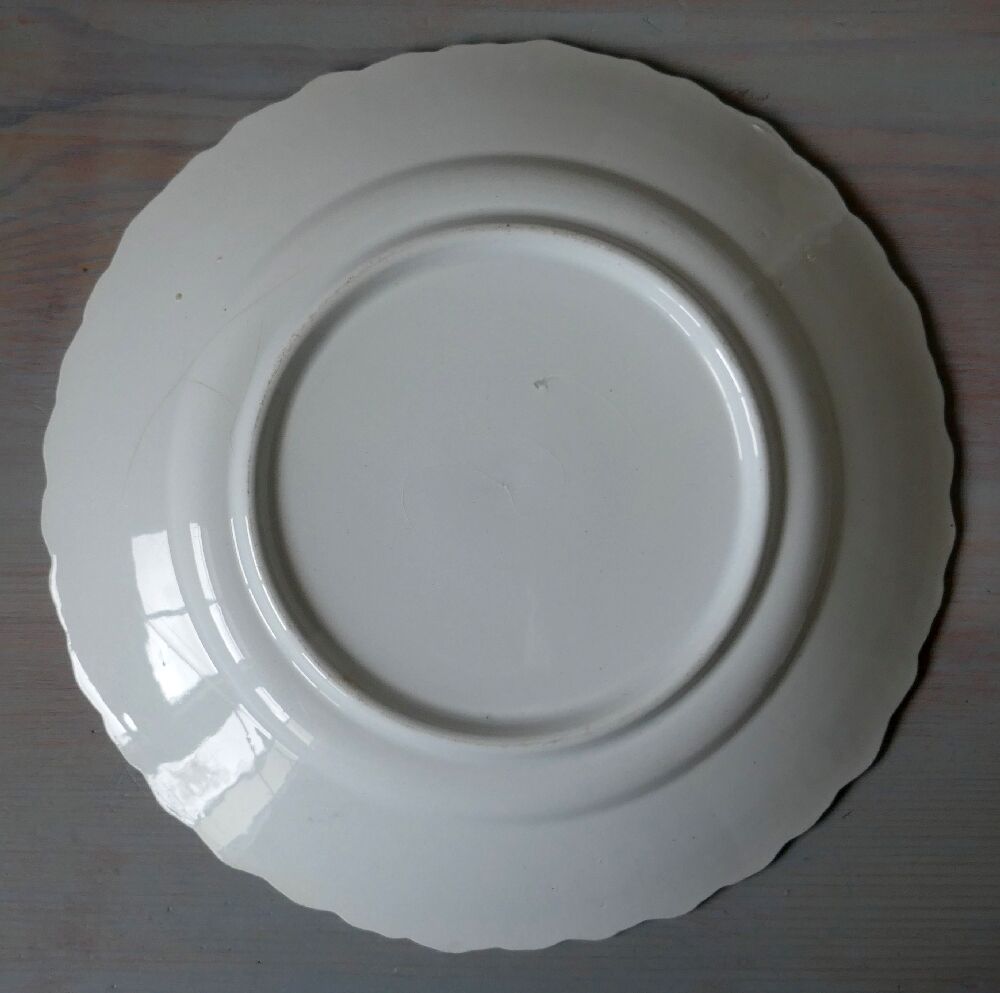 Antique plate with cherry blossom decoration