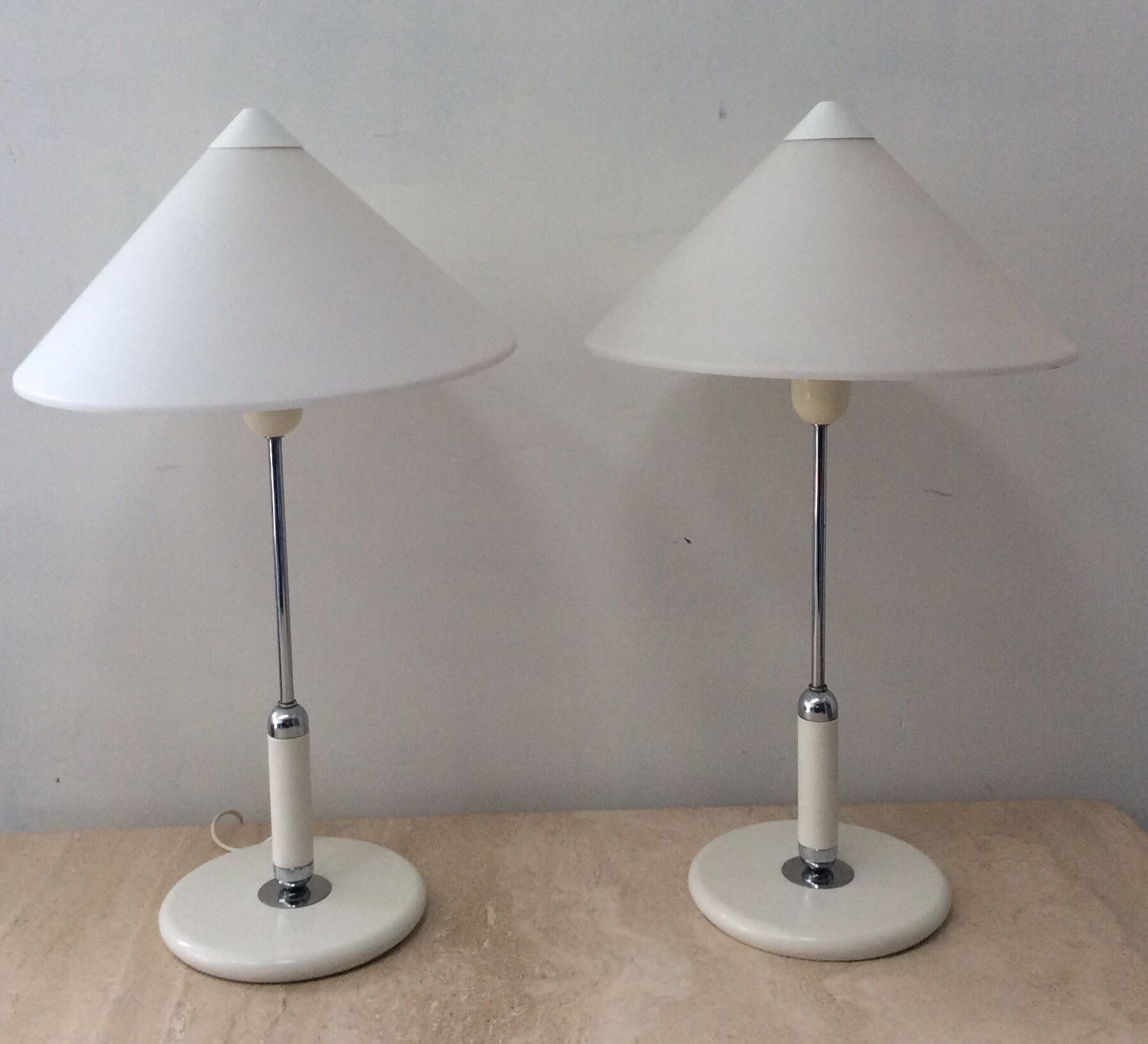 Pair of Aluminor lamps from the 70s